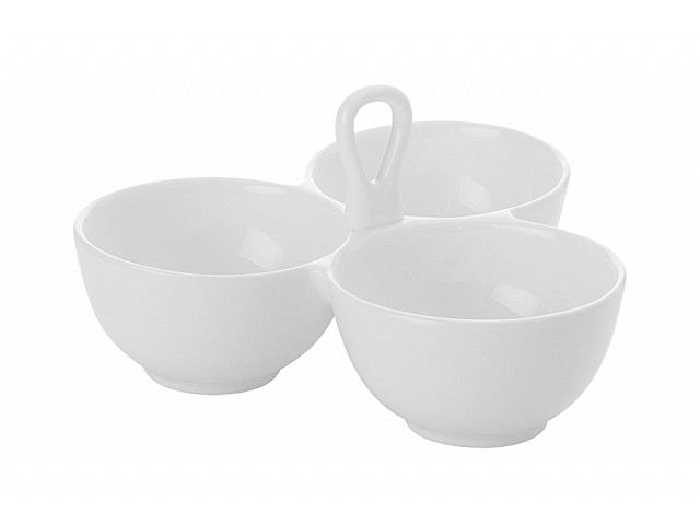 Менажница 3-х секционная Белая коллекция Maxwell & Williams