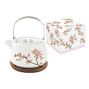 Чайник на подставке из акации Японская сакура Easy Life R2S 0,75 л