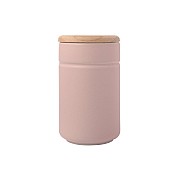 Банка для сыпучих продуктов высокая Оттенки (розовый)