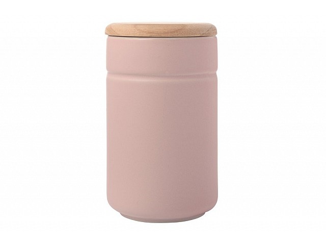 Банка для сыпучих продуктов высокая Оттенки (розовый)