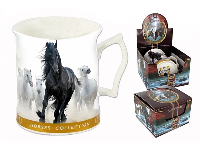Кружка Лошади Вороная Carmani