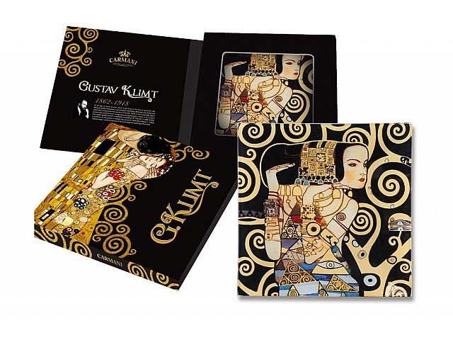 Тарелка квадратная Ожидание (Густав Климт)