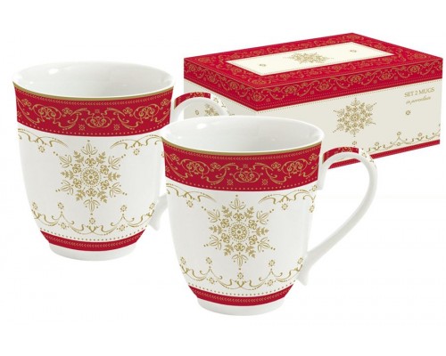 Набор из 2-х кружек новогодний HERMITAGE Easy Life R2S (Изи Лайф) 0,3 л
