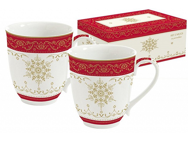 Набор из 2-х кружек новогодний HERMITAGE Easy Life R2S (Изи Лайф)