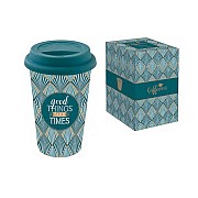 Кружка с крышкой (зелёная ) TRAVEL MUG Easy Life R2S 0,35 л