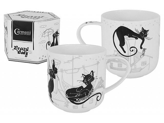 Кружка Crazy Cats Carmani Кошка в гамаке 0,5 л