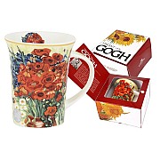 Кружка Красные маки и маргаритки (Ван Гог) Carmani 0,35 л