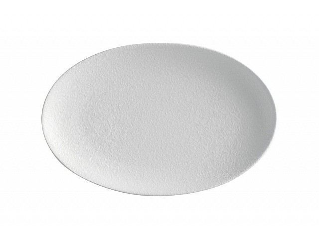 Тарелка овальная малая Икра (белая) Maxwell & Williams 25 см