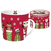 Кружка CHRISTMAS OWLS Easy Life R2S красная 0,35 л
