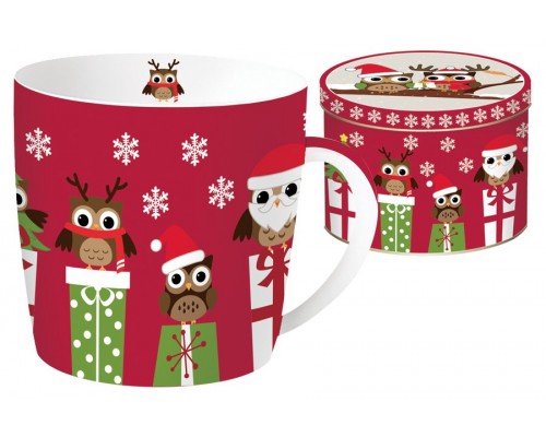 Кружка CHRISTMAS OWLS Easy Life R2S красная 0,35 л