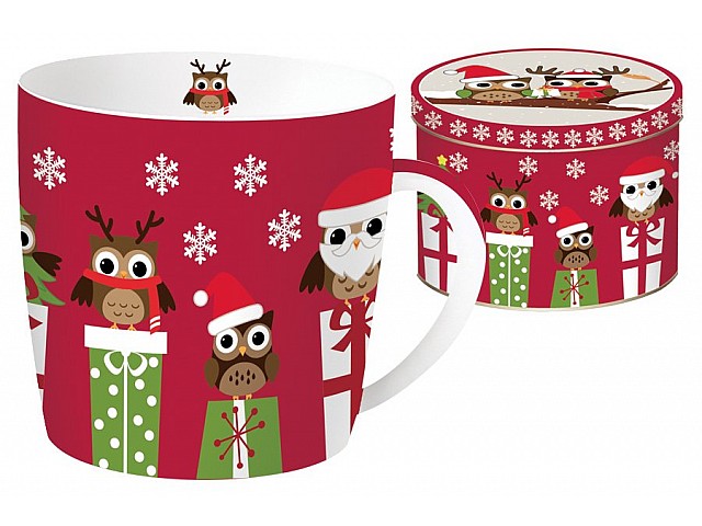 Кружка CHRISTMAS OWLS Easy Life R2S красная 0,35 л