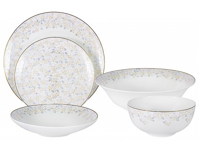 Обеденный сервиз Перламутр на 6 персон 21 предмет