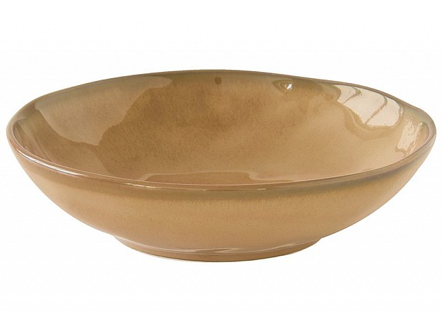 Тарелка суповая (коричневый) Interiors 19 см