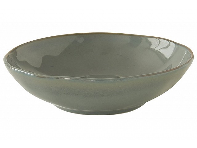 Тарелка суповая (серый) Interiors 19 см