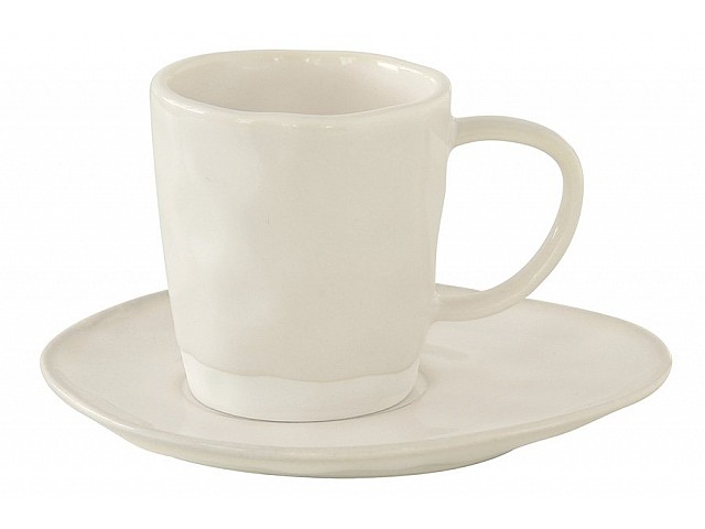 Чашка с блюдцем (белый) Interiors Easy Life 250 мл