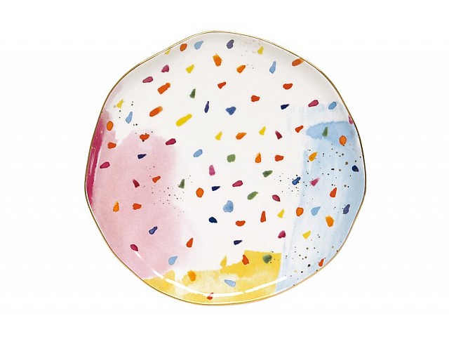 Тарелка закусочная Брызги красок