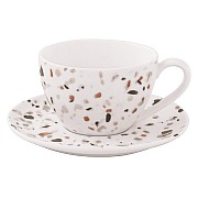 Чашка с блюдцем Терраццо