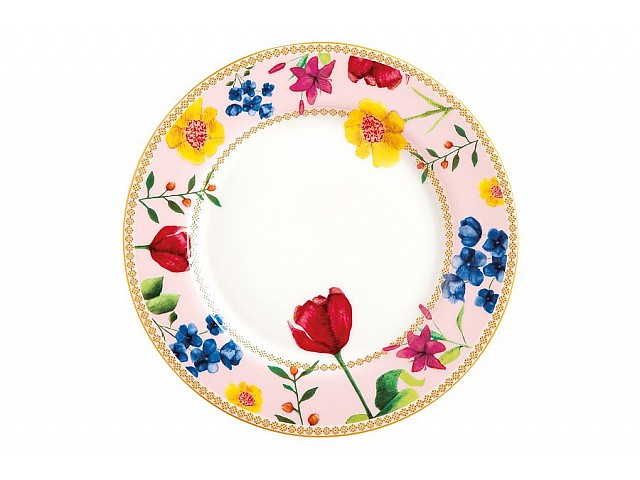 Тарелка десертная 19,5 см (розовый) Contessa