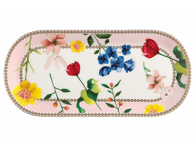 Тарелка сервировочная (розовый) Contessa