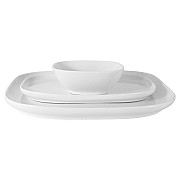 Набор посуды Форма Maxwell & Williams белый: 2 тарелки + салатник