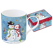 Кружка Новогодняя сказка, Снеговики Easy Life R2S 0,34 л