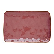 Тарелка прямоугольная (тёмно-малиновый) Interiors Easy Life 27х19 см