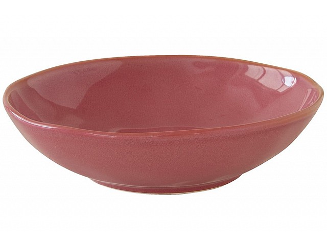 Тарелка суповая (тёмно-малиновый) Interiors Easy Life 19 см