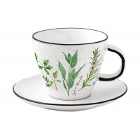 Чашка с блюдцем Herbarium Easy Life 0,25 л