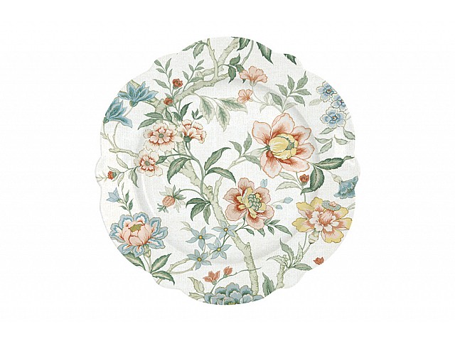 Тарелка закусочная (белый) Zen Garden