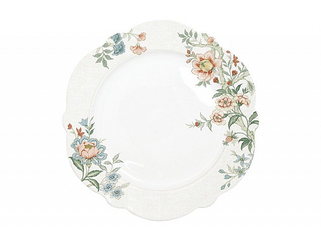 Тарелка обеденная (белый) Zen Garden