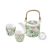 Набор: чайник с ситечком + 2 чашки Тропики Easy Life