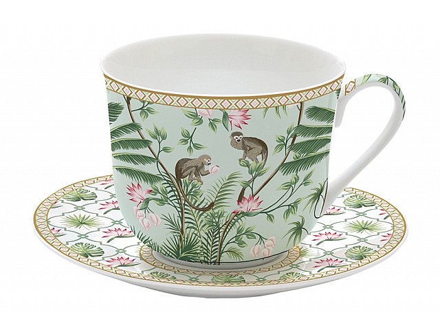 Чашка с блюдцем Тропики Easy Life (R2S)