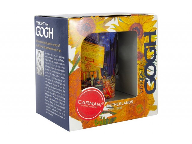 Кружка Звёздная ночь, Ночная терраса кафе (Ван Гог) Carmani 0,35 л