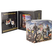 Кружка с брелоком Мотоцикл Харлей - Дэвидсон Спортстер 883, девушка Carmani 0,5 л