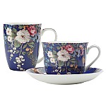 Чашка с блюдцем Цветочная муза 0,48 л