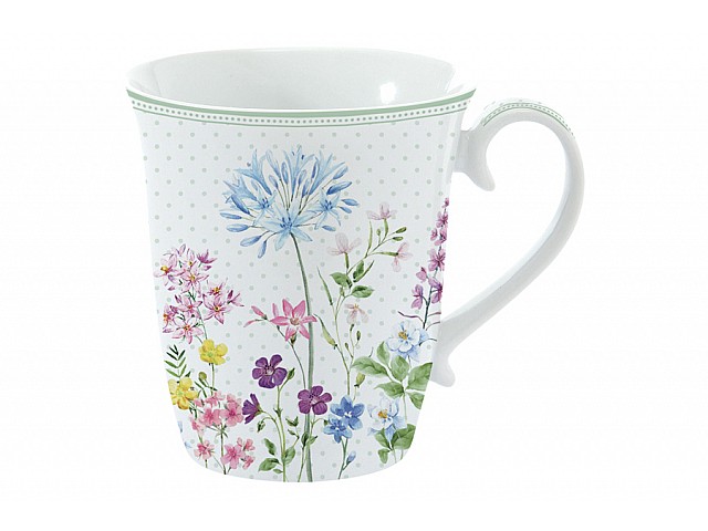 Кружка Цветение белая Easy Life 0,28 л