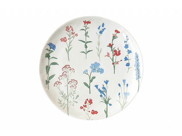Тарелка закусочная Луговые цветы голубые Easy Life 21 см