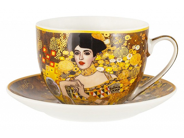 Чашка с блюдцем Адель (Густав Климт) Carmani 0,26 л