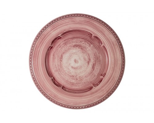 Тарелка обеденная Augusta розовая Matceramica 27 см