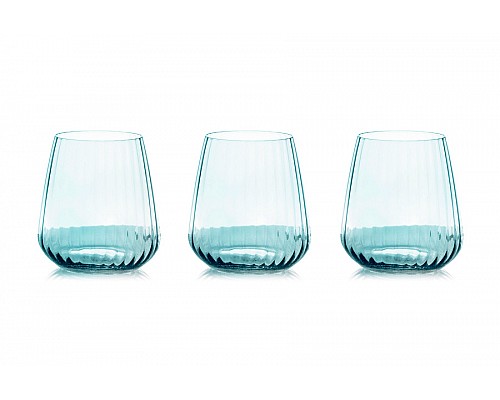 Набор стаканов для виски Opium голубой 0,45 л 6 шт
