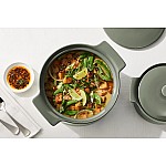 Кастрюля Indulgence 3 л с крышкой серо-зеленая