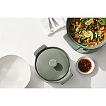 Кастрюля Indulgence 1,3 л с крышкой серо-зеленая