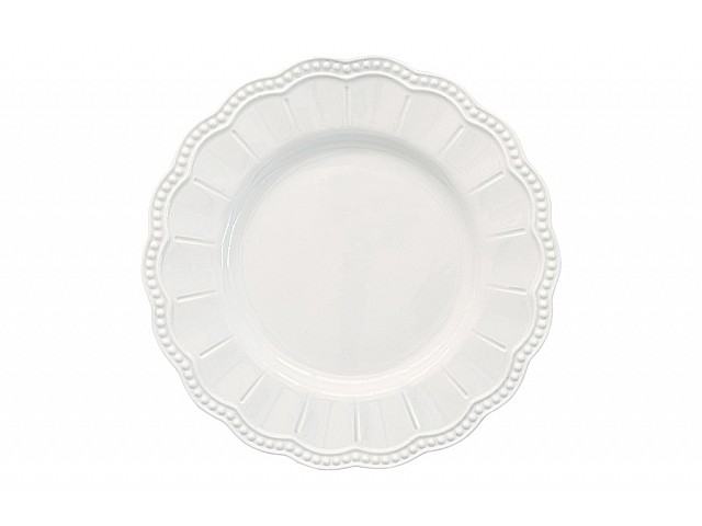 Тарелка закусочная Easy Life Elite белая 21 см