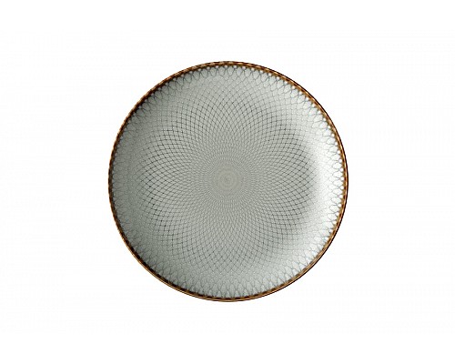 Тарелка закусочная 20 см Серые ромбы Mandala серо-бежевая Тарелка закусочная 20 см Серые ромбы Mandala серо-бежевая