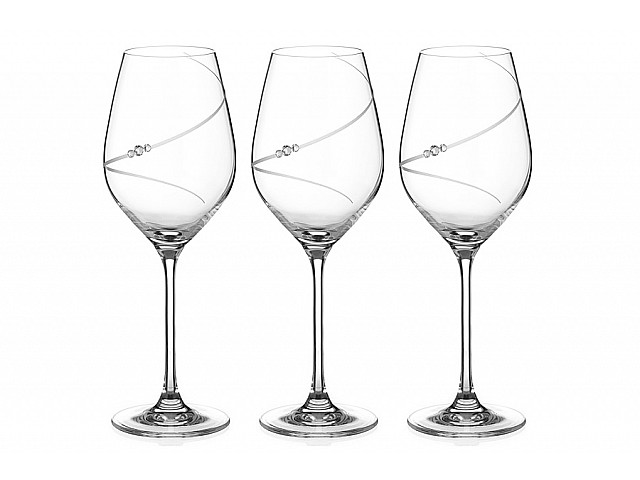 Набор бокалов для белого вина Силуэт Diamante 360 мл 6 шт