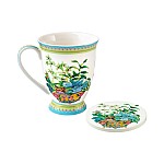 Кружка с подставкой Орхидея, 0,3 л