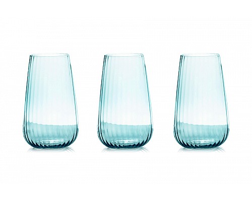Набор стаканов для воды Opium голубой 0,57 л 6 шт