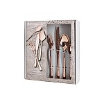 Набор столовых приборов Leveson, цвет меди, 6 персон, 24 предмета