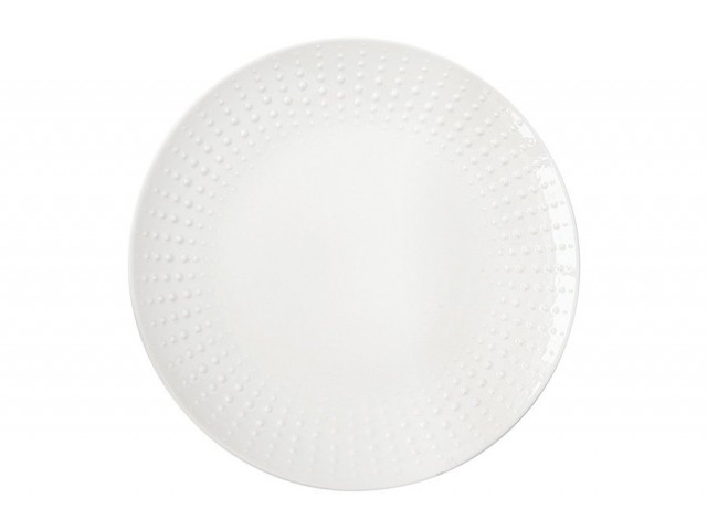 Тарелка обеденная Drops белая Easy Life 26 см