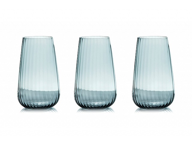 Набор стаканов для воды Opium дымчатый 570 мл 6 шт